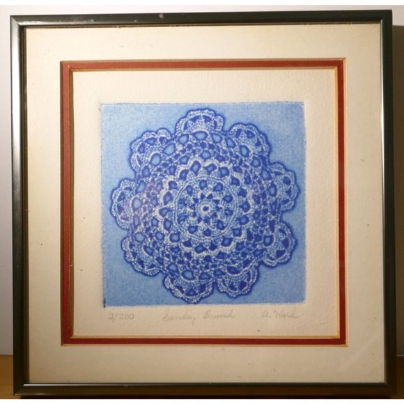 Art - Ann Ward Signed Limited Edition Engraving of Sunday Brunch 2 of 200 - Picture 7 of 14